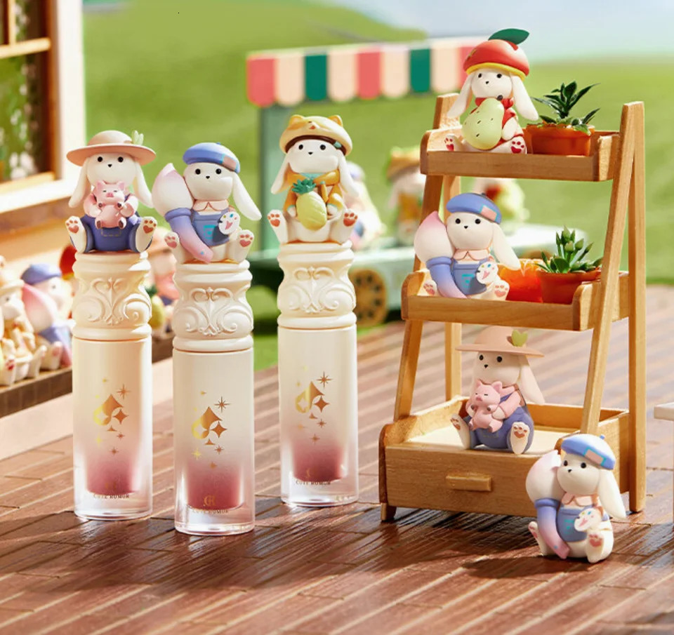 CUTE RUMOR Bunny Garden Party Mirror Lipstick Lip Mud Brightens Color Easy To Color Lip Gloss Lip Makeup Cosmetics 240621