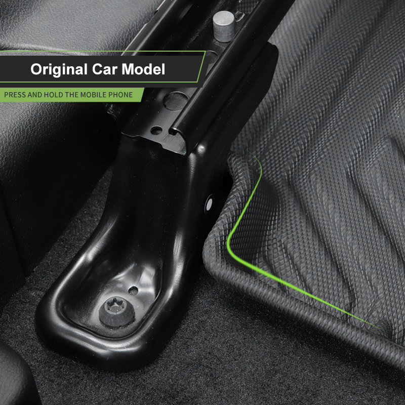 QHCP TPE Car Seat Bottom Storage Box Stowing Tidying Non-slip Flexible Waterproof Black 2Pcs Fits For Jeep Wrangler JL 2018-2020