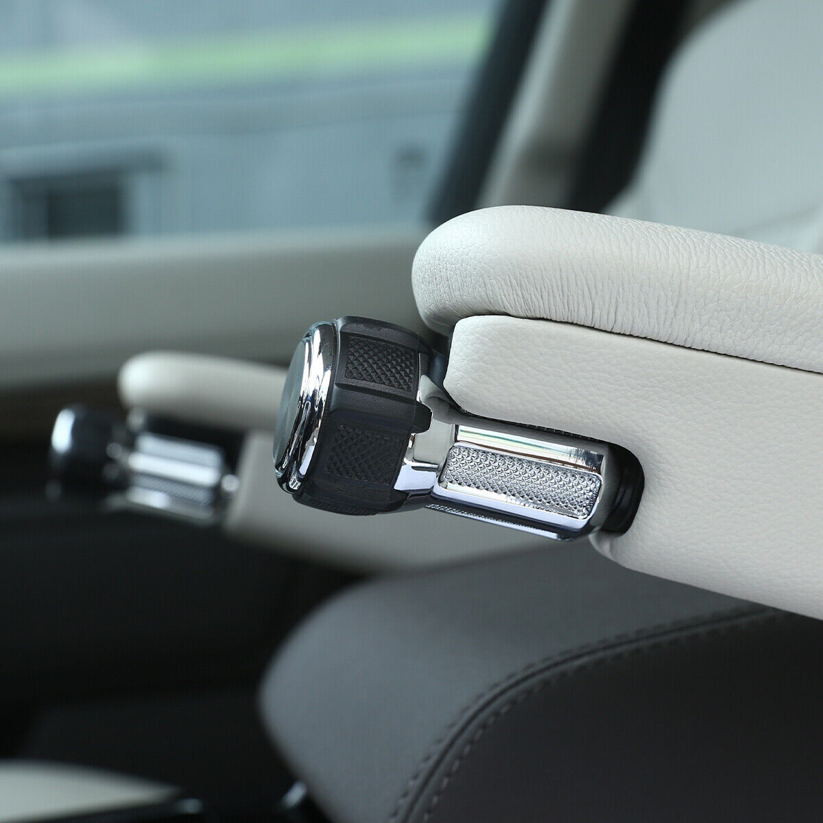 Car Aluminum Alloy Internal Seat Armrest Box Adjustment Knobs Replacement for Land Rover Range Rover Sport L320 2005-13