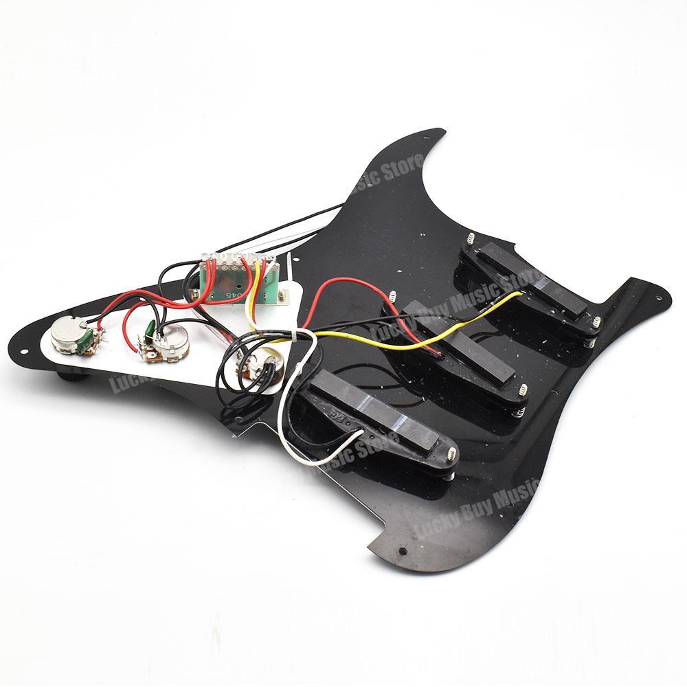 NEW Loaded Prewired Guitar Pickguard Guard Plate Ivory 3Ply with SSS Ceramic Magnet Pickups Set for ST Electric Guitar Parts