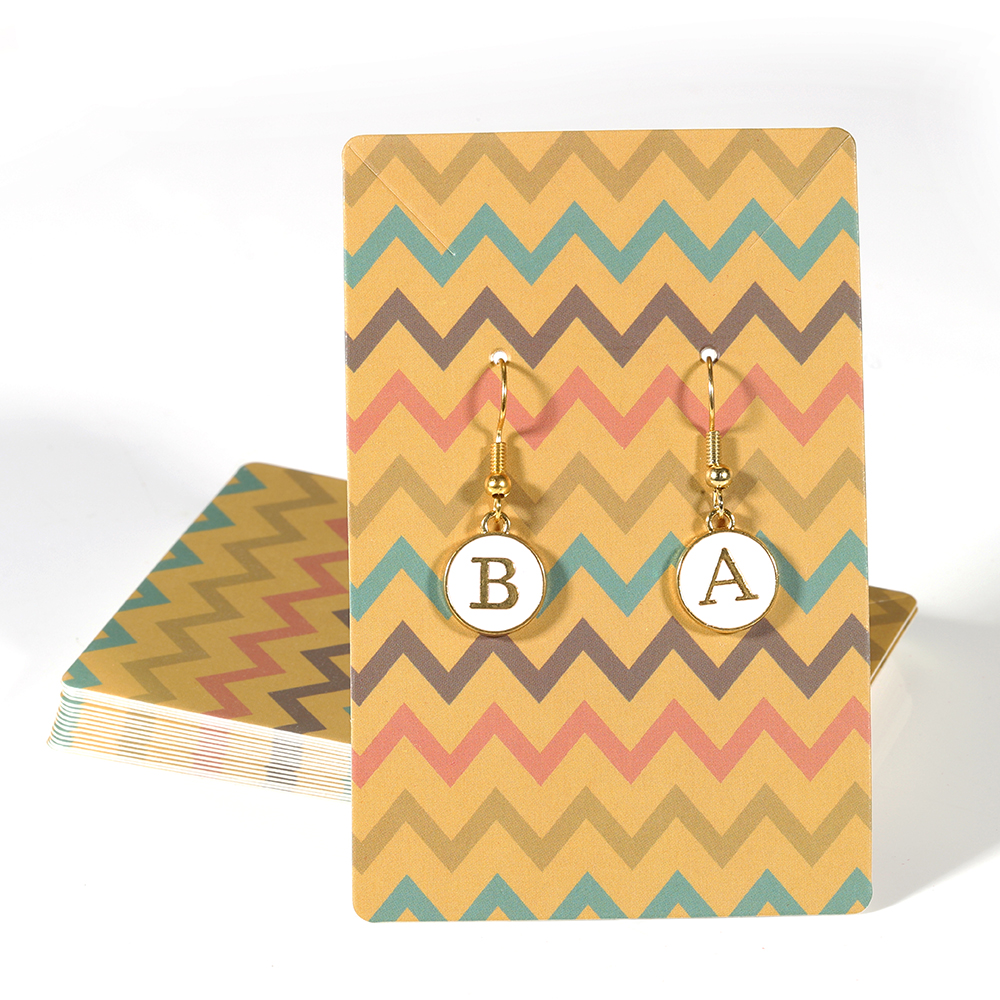 50pcs 6x9cm Jewelry Packaging Display Card for Earrings Necklaces Cards Cardboard Hang Tag Ear Studs Flower Paper Card DIY