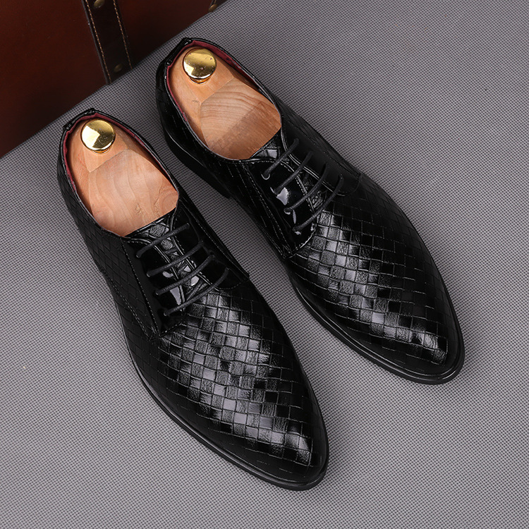 Size 38~48 formal shoes men oxfords factory outlet elgant leather shoes brand trend men wedding shoes H432