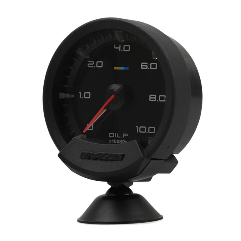 60Mm 12V Auto Gauge Oil Pressure Gauge White Light With Sensor For Greddy