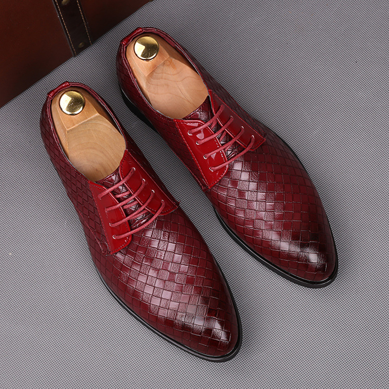 Size 38~48 formal shoes men oxfords factory outlet elgant leather shoes brand trend men wedding shoes H432