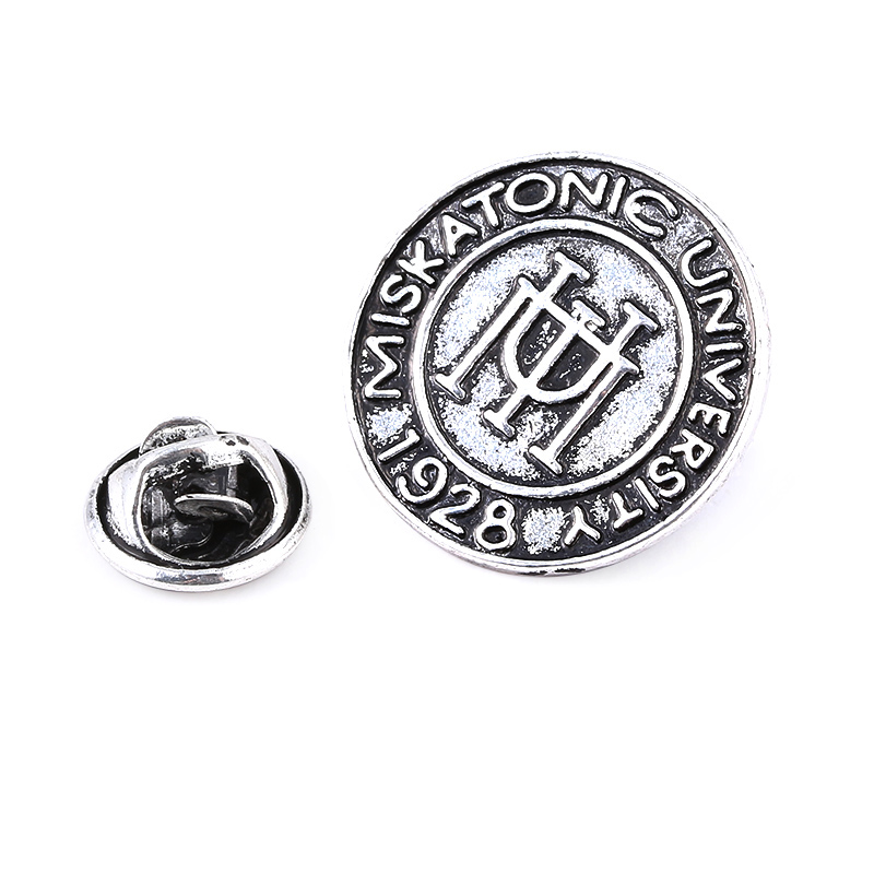 MIDY Antique Cthulhu Pins Brooch Retro H.P. Lovecraft Miskatonic University Metal Badge Brooches For Women Men Jewelry