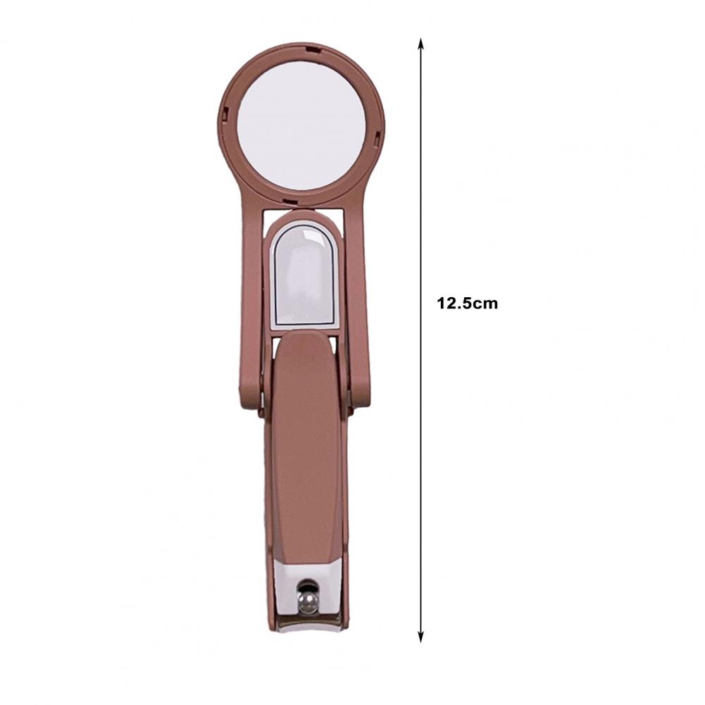 Nail Clipper with Magnifying Glass Nail Cutting Clippers Anti-Splash Design Nail Scissors for Elderly