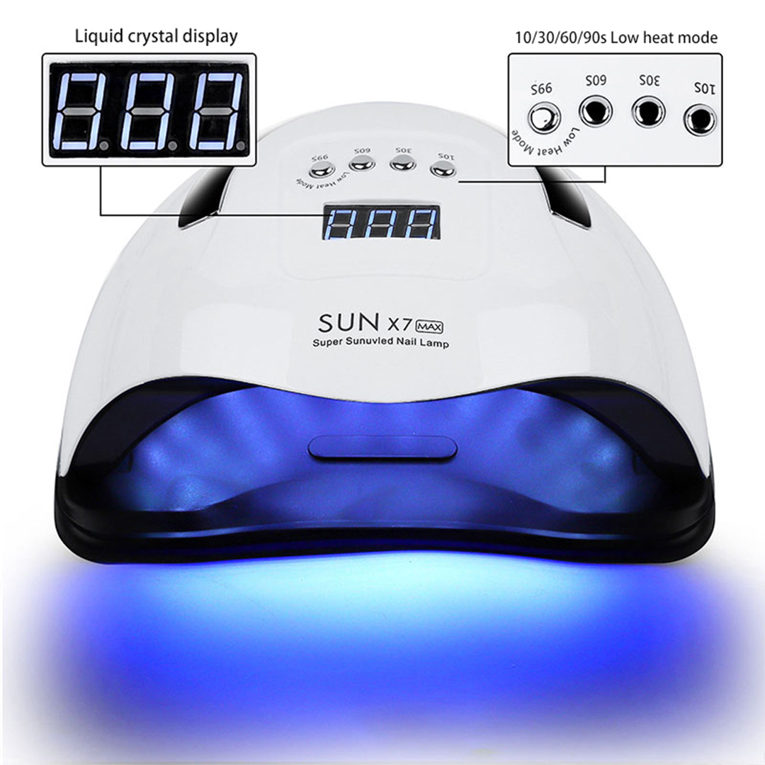 SUN X7 MAX UV LED Nails Lamp 57LEDS Smart Gel Polish Drying Light with 4 Timer Automatic Sensing Professional Nail Dryer