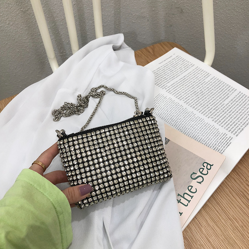 Diamonds Evening Handbags For Women New Korean Luxury Designer Shiny Rhinestone Small Clutch Purse Ladies Sac Femme Fashion