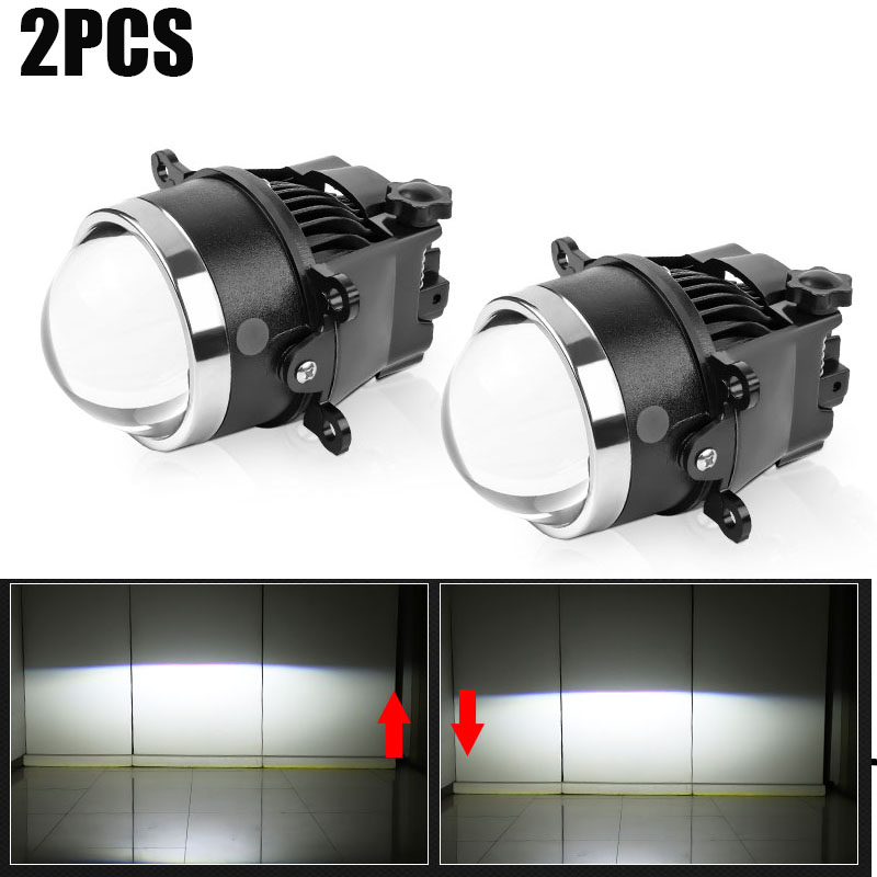 3 inch Hyperboloid led Fog light Laser Bi LED Projector Len Hi-lo beam Fog lamp Lenses for Ford Honda Subaru Fiat Nissan Opel