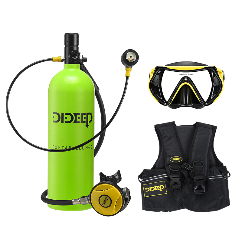 DIDEEP 20Mpa Underwater 20-30 Mins 2 L Scuba Air Snorkel Tank Set