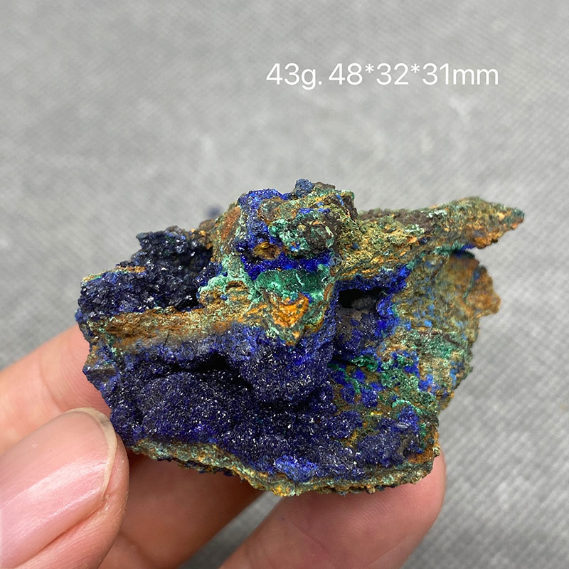 100% Natural beautiful Azurite and Malachite symbiotic mineral specimen crystal Stones and crystals Healing crystal
