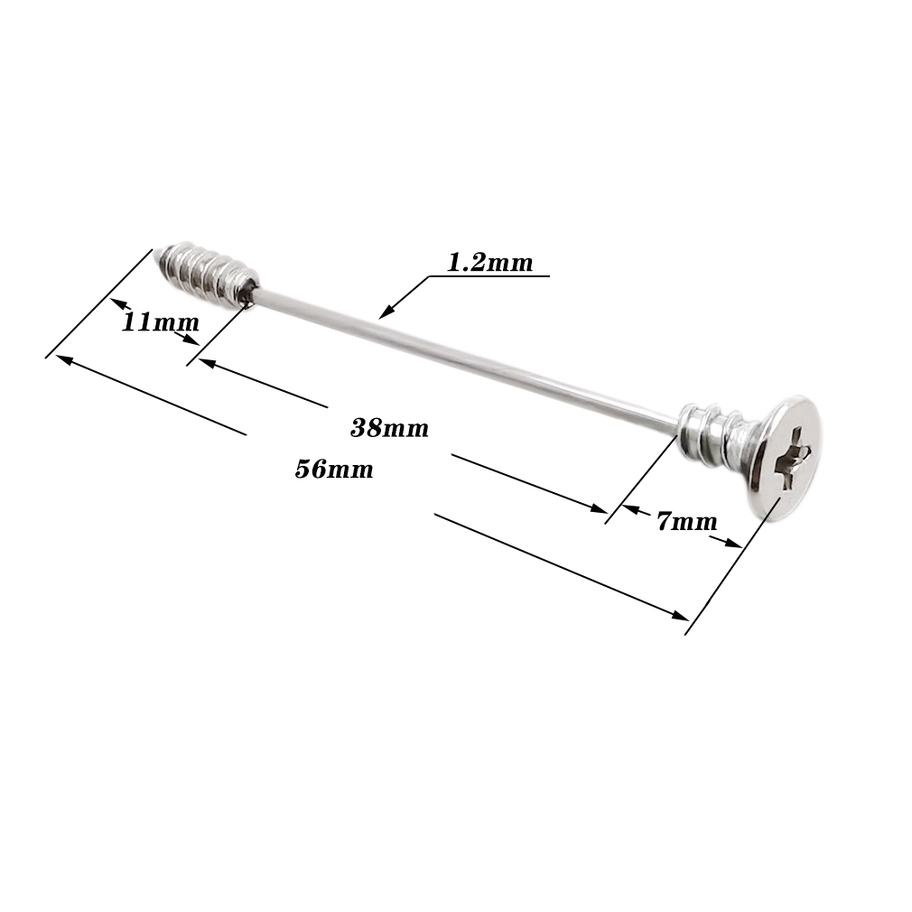 JHJT 16G Cool Industrial Piercing Barbell 316L Surgical Steel Screw Cartilage Earrings Piercing Body Jewelry for Men 38mm