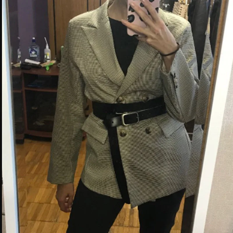 200CM Belt Double Wide Wrap Genuine Leather Medieval Long Shoulder Belt Vikings Tactical Pin Buckle Strap Gear For Women