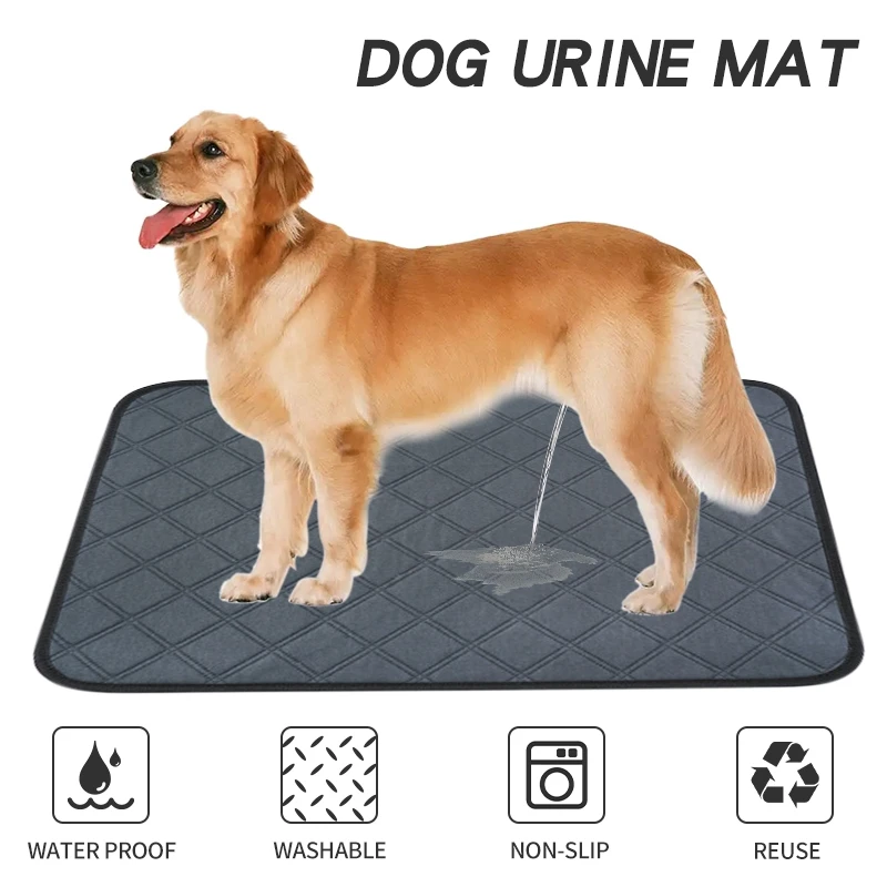 Reusable Pet Pee Pad Washable Puppy Mat Waterproof Dogs Cats Diaper Dog Training Mat Car Seat Cover Travel Mascotas for Dog