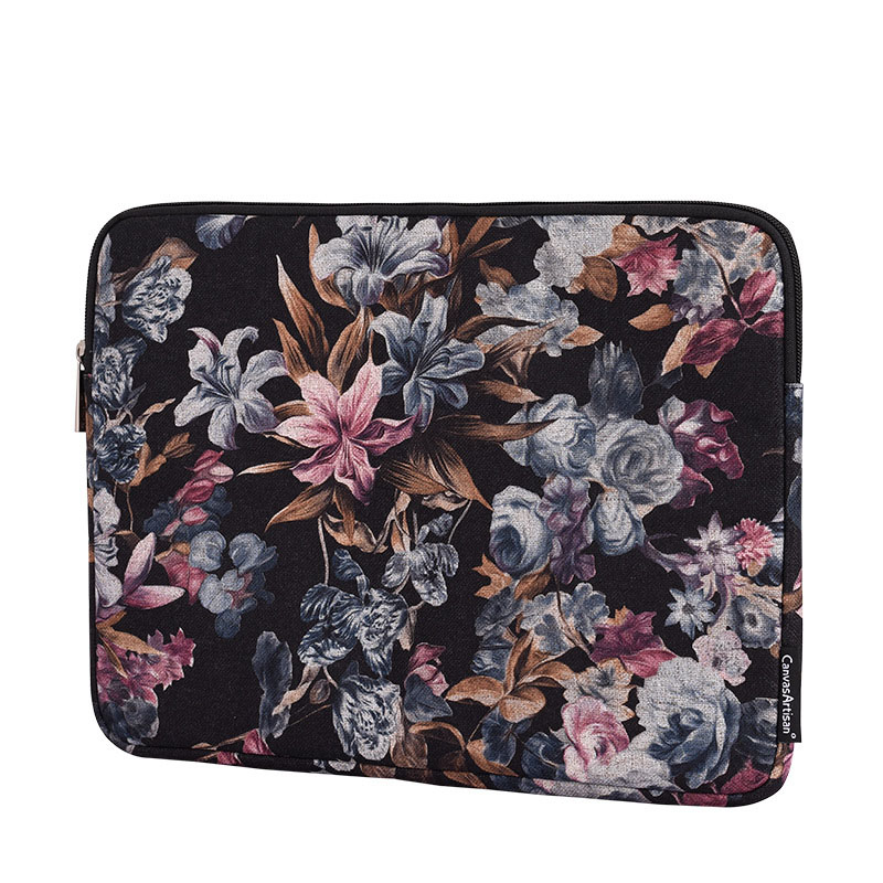 Laptop Bags for MacBook Air Pro iPAD 11 12 13 14 15 inch Oil Painting Flowers Notebook Sleeve Liner Matebook Men Canvas Pouch