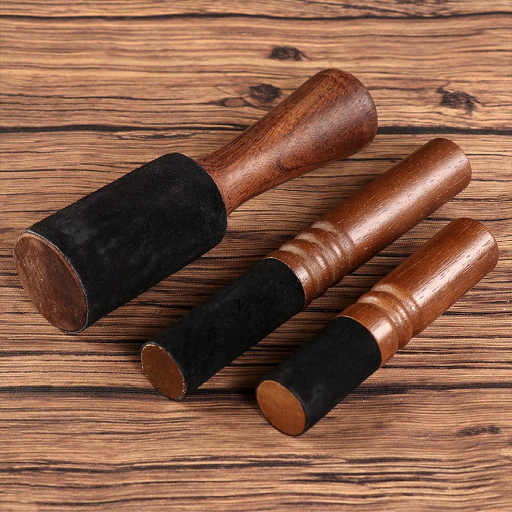 Singing Bowl Wood Mallet Felt Head Stick Musical Equipment Accessories