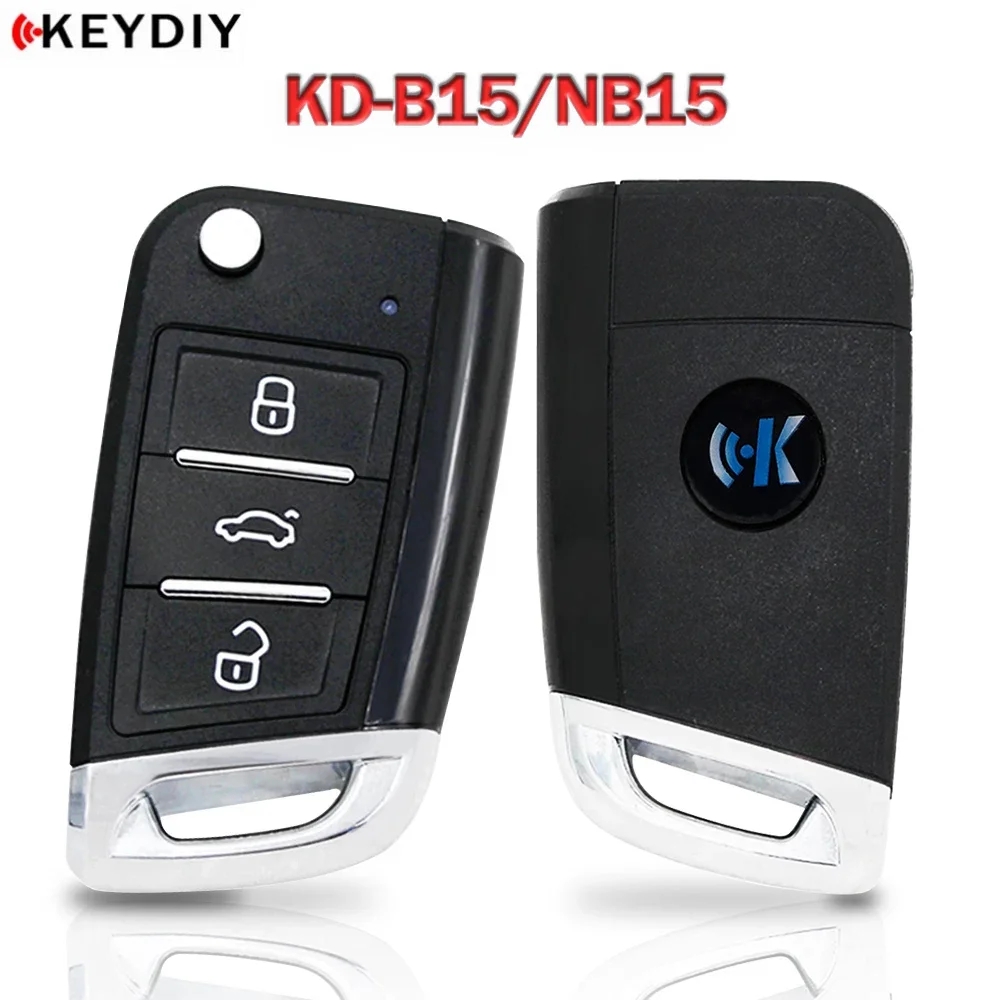 2pcs KEYDIY KD MINI KD-MAX Remote Control B15/NB15 Car Key Blade For VW /MQB Style KD-X2 KD900 Programmer