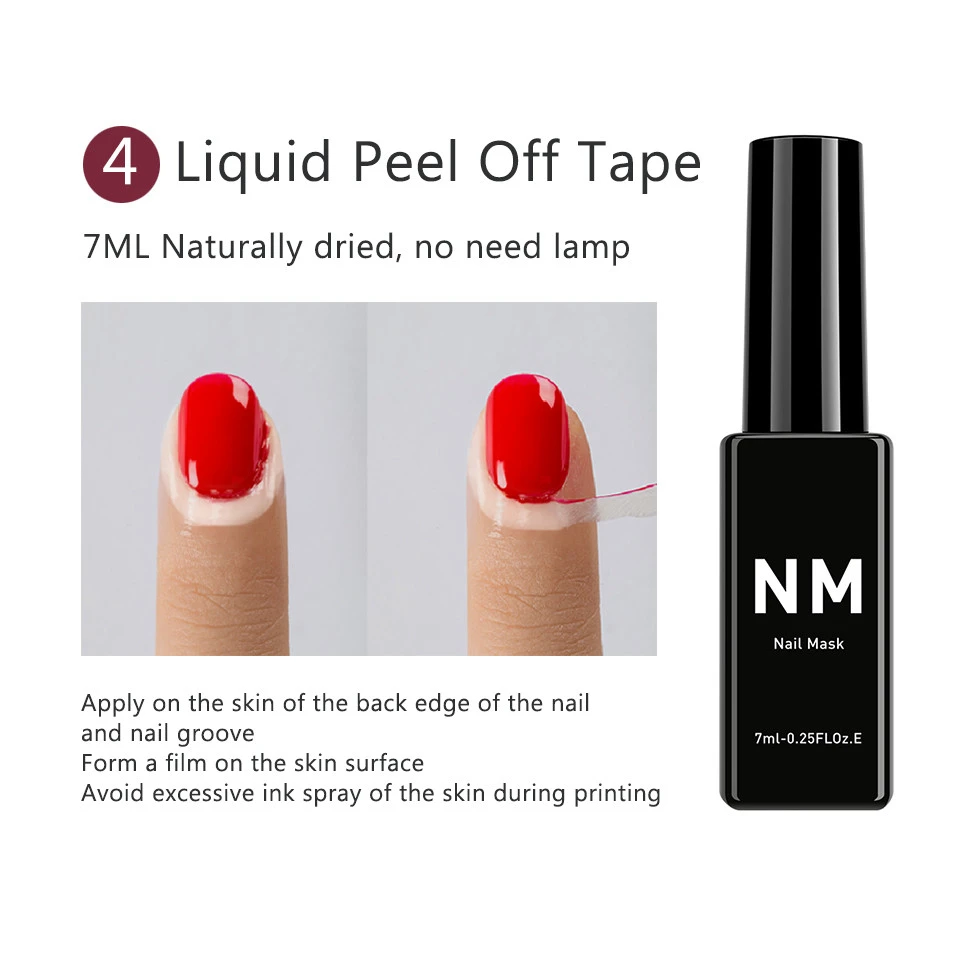 Print Gel For Nail Pringter o2nails professional 3d nail printer Gel Polish Nail Polish PG4 PG0 NM Nail Mask Top Gel Base Gel