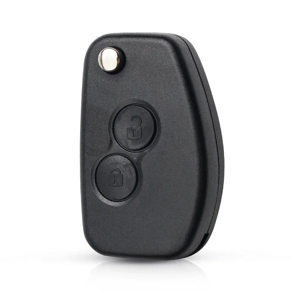 KEYYOU VAC102 Ne72 Modified Key Shell For Renault Renault Dacia Modus Logan Clio Espace Nissan 2 Buttons Flip Remote Fob Case