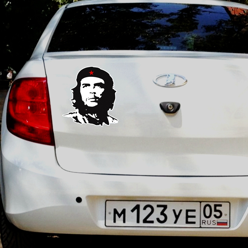 Tri Mishki Hzx844# 20*13cm Che Guevara Car Sticker Vinyl Decals Motorcycle Accessories Stickers Waterproof Reflective Sticker