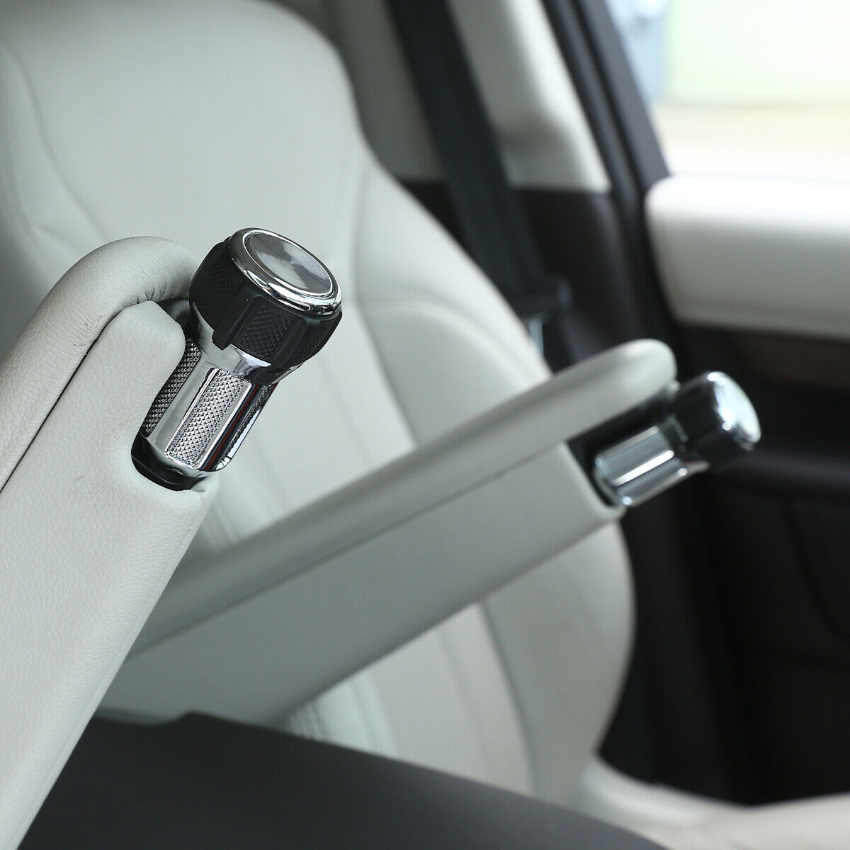 Car Aluminum Alloy Internal Seat Armrest Box Adjustment Knobs Replacement for Land Rover Range Rover Sport L320 2005-13