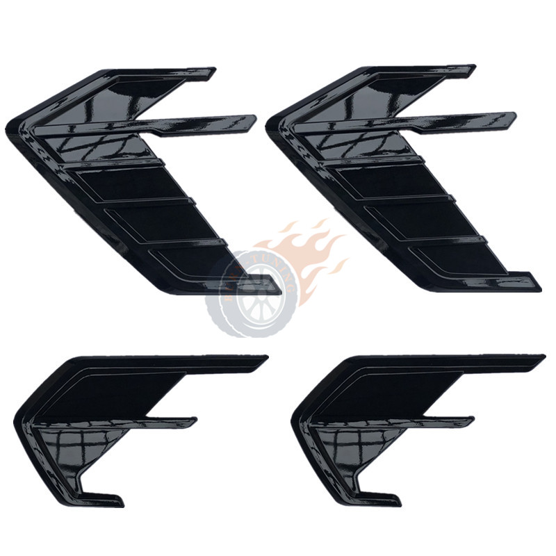 Glossy Black ABS Air Vent Sticker For Audi A4 A5 A7 S7 RS7 Sportback A6 S6 RS6 Avant Allroad 2019-2021 Body Kits Car Side Trim