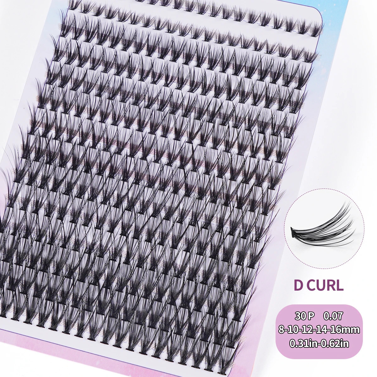 280 Pcs Cluster Lashes 40P 30P Fishtail Type Grafted Eyelashes 8~16mm Natural Vivid Eye Makeup Lashes Extension Individual Lash 240624