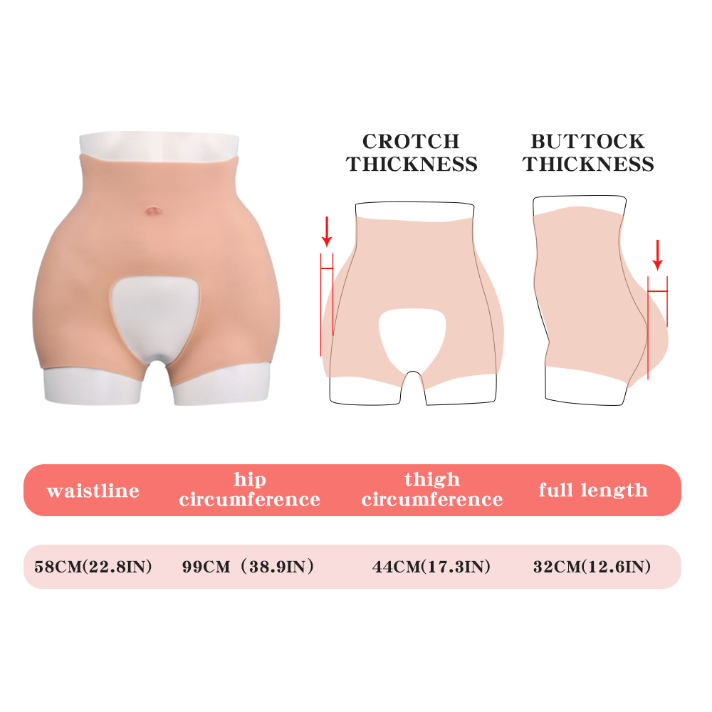 CYOMI Silicone Hip Lift Pants Fake Vagina Artificial Butt Shaper Padded Pussy Panties Shapewear Bum Enhancer Shaper Underwear