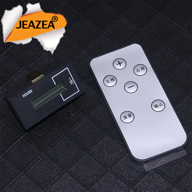 JEAZEA DC 12-36V Square Mechanical Hour Meter Counter Timer Car Generator Diesel Petrol Engine Excavator Tractor