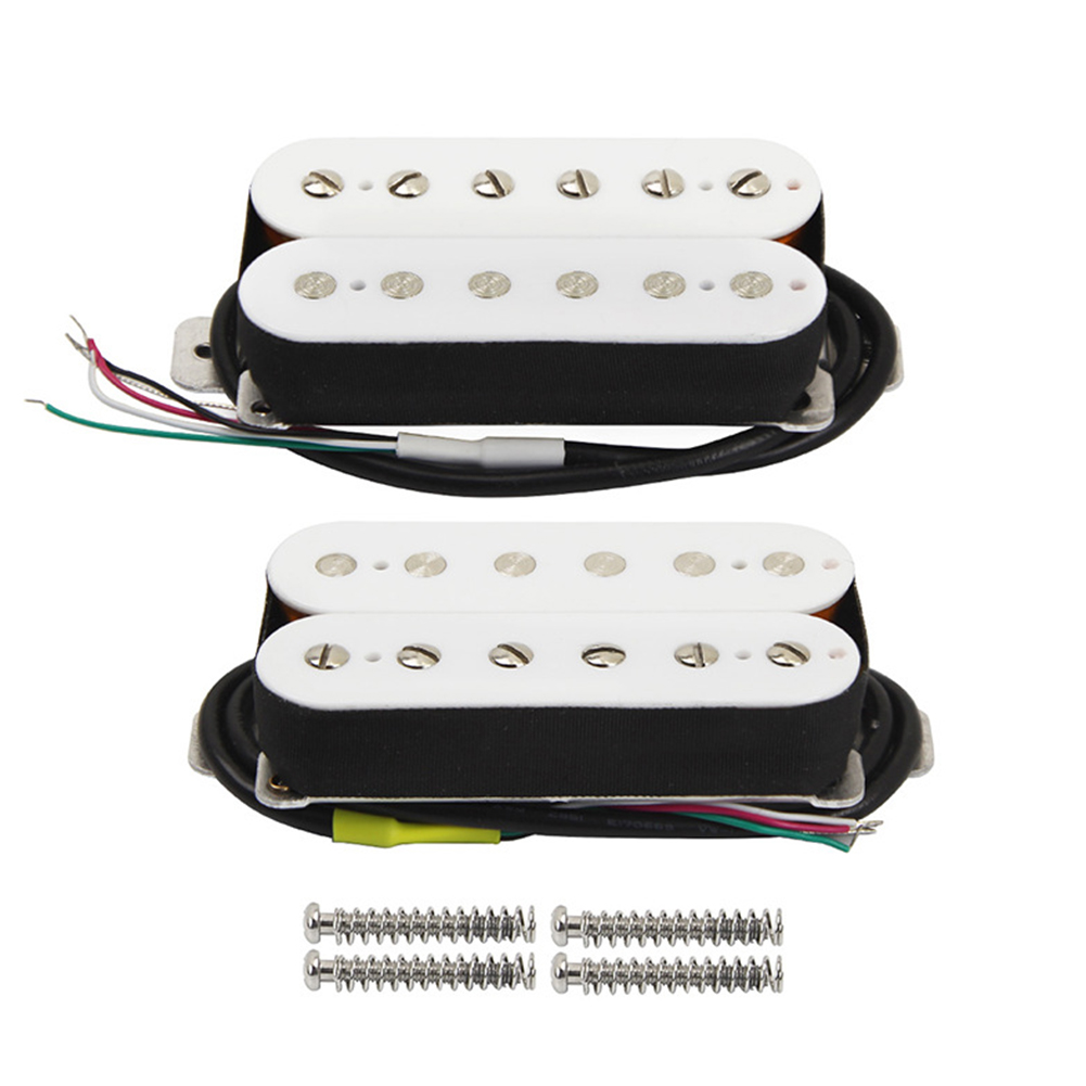 1 Set Ceramic Guitar Pickup Humbucker Double Coil Neck Bridge For ST SQ Electric Guitar Replacement Accessories