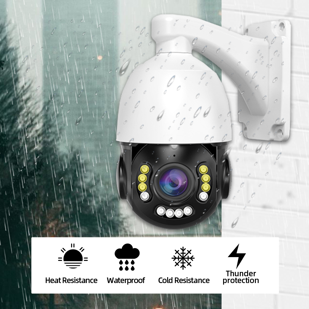 4K NVR POE 8CH With PTZ Camera Kit 5MP Auto Tracking 38X Zoom POE IP Security Camera Set 2 Way Audio CCTV Video Surveillance Kit