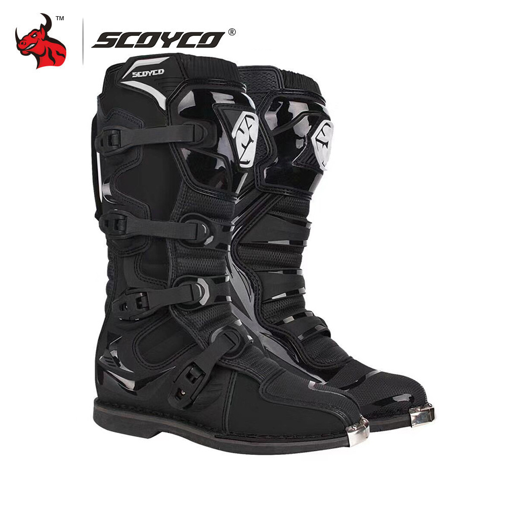 SCOYCO Motorcycle Riding Safety Protective Boots Anti-drop Motocross Boots Windproof Motorcycle Boots Motorcycle Accessories