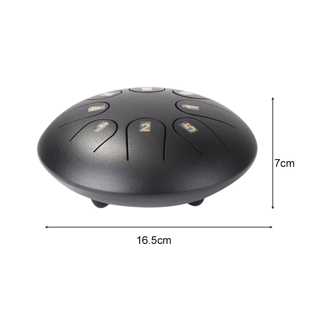 6 inch Steel Tongue Drum 8 Tone Hand Pan Drum Tank with Drumsticks Carrying Bag Mini Hand Pan Drums with Drumsticks Percussion