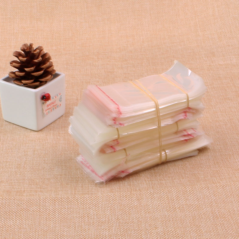 1000pcs/lot 3x3+2cm Clear Plastic Bag Resealable Cellophane Poly Bags Mini Opp Bag Self Adhesive Seal Jewelry Packaging Bag