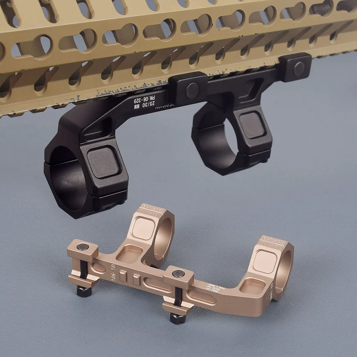 LAMBUL Tactical GE Automatics Scope Hunting Airsoft Accessories ar15 Double Clamp Metal Riflescope 1.5 1.93 Mount For 20mm Rail