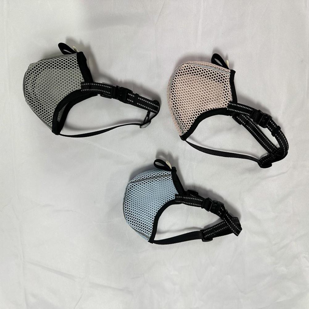 Anti-biting Dog Muzzle Buckle Adjustment Dog Muzzle Breathable Mesh Dog Muzzle for Medium Dogs Adjustable for Scavenging