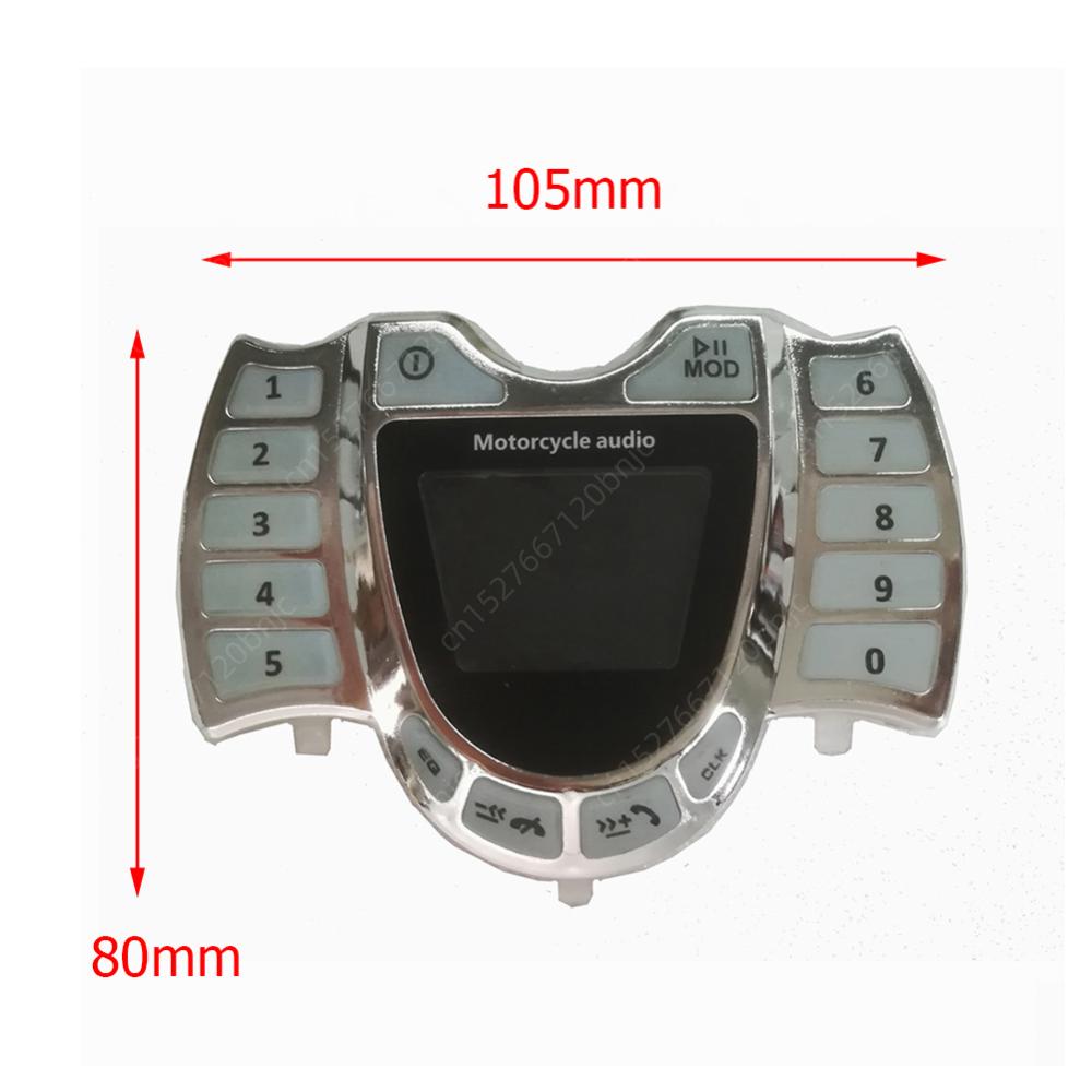 HY-008 Motorcycle Bluetooth Stereo Speaker Audio System Handsfree with Mic TF AUX FM Radio USB Charger Electronic Parts