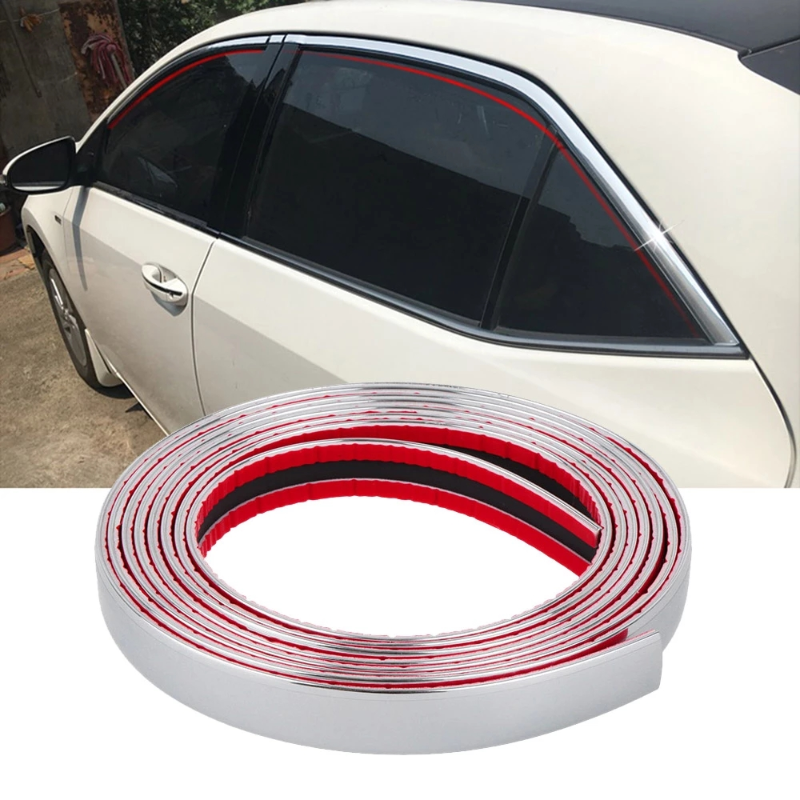 Chrome Car Bumper Grill Door Edge Guard Plate Bright Sticker For Skoda Rapid Kodiaq Octavia A5 A7 Fabia Karoq Superb Yeti Kamiq