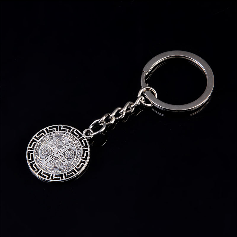 Religion, St. Christopher Keychain, Hot Miracle Saint Benedict Medal Pendant Keychain Jewelry Gift