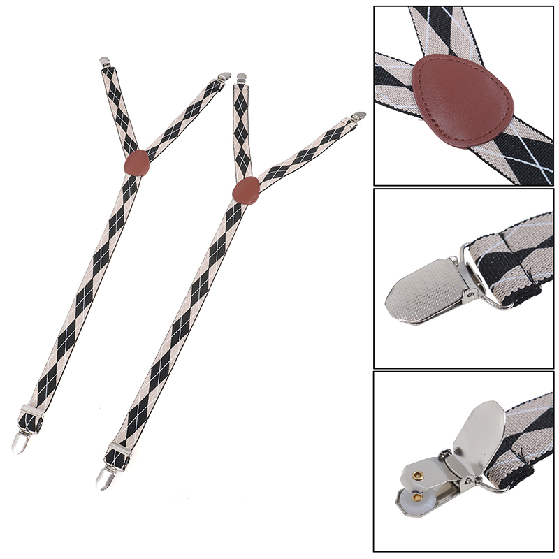1Pair Y Shape Shirt Stays Garters Military Holder Non-slip Clamps Leg Suspenders 20*600mm 4 Styles