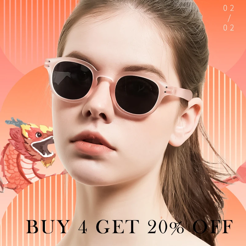 Meeshow NEW Sunglasses Reading Glasses Transparent Men Women Round Glass With Diopter UV400 Sun Reader French Presbyopia 1513