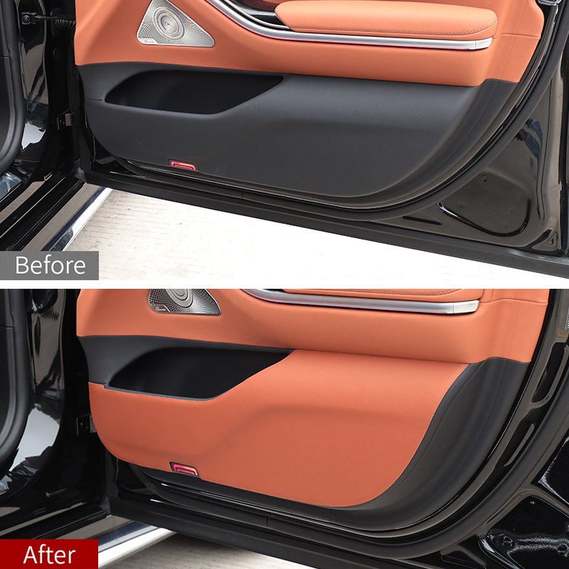 Door kick pad for 2021~2023 Mercedes w223 S series 400 450 550 480 accessories