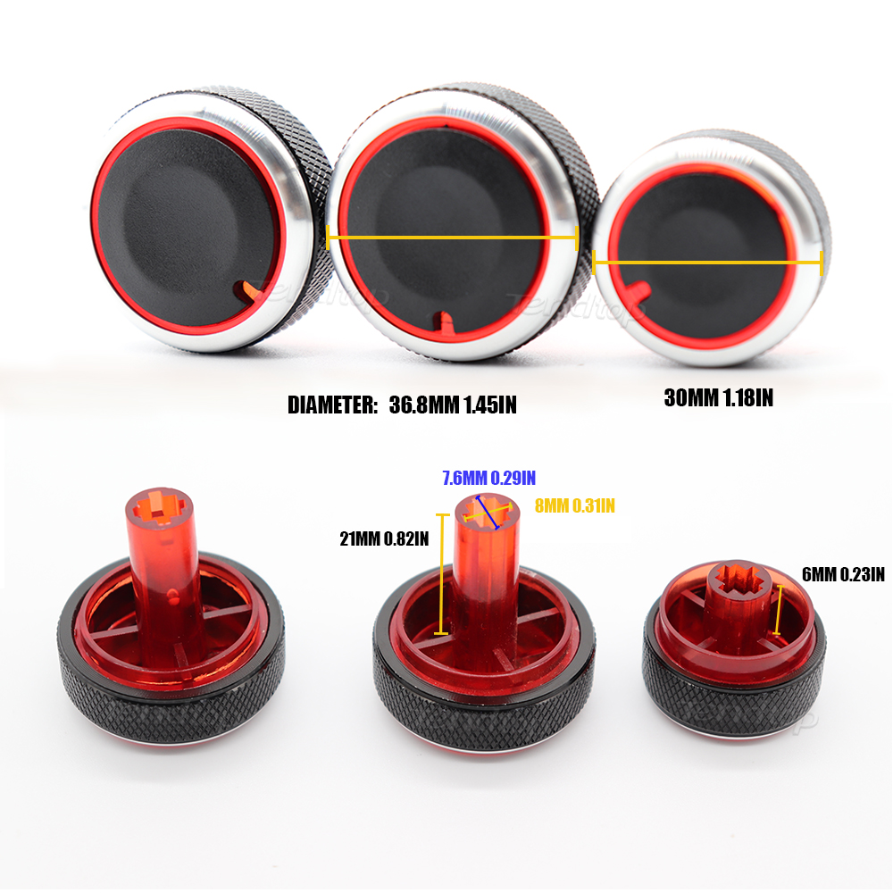 3Pcs For Nissan New Sunny March Latio Almera Versa N17 K13 E12 E12 2011-2017 Air Conditioning Control Ac Knobs Car Styling