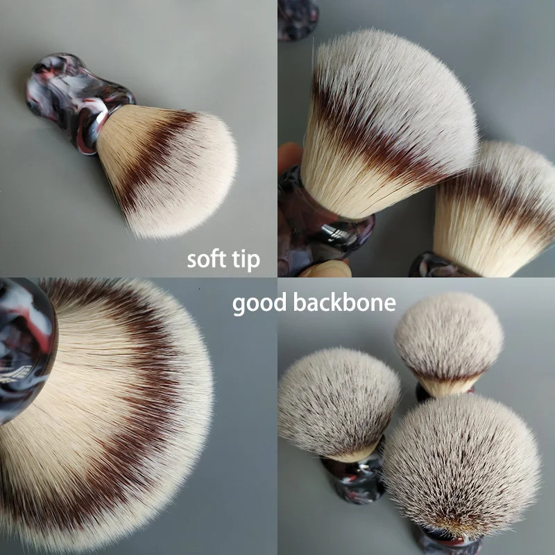 dscosmetic T4 soft synthetic hair shaving brush resin handle by hand made shave brush for man wet shaving 240624