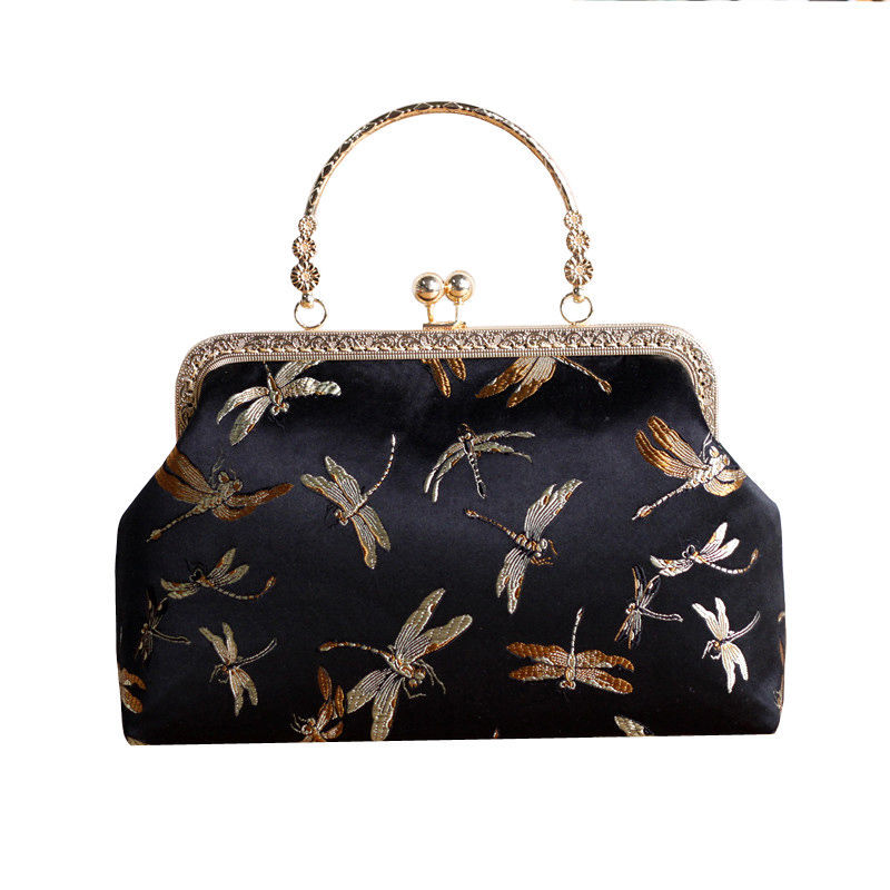 NEWEST Pure Handmade Chain Women Shoulder Crossbody Bag Vintage Designer Lock Shell Vintage Bags Women's Handbags Purses Wallet