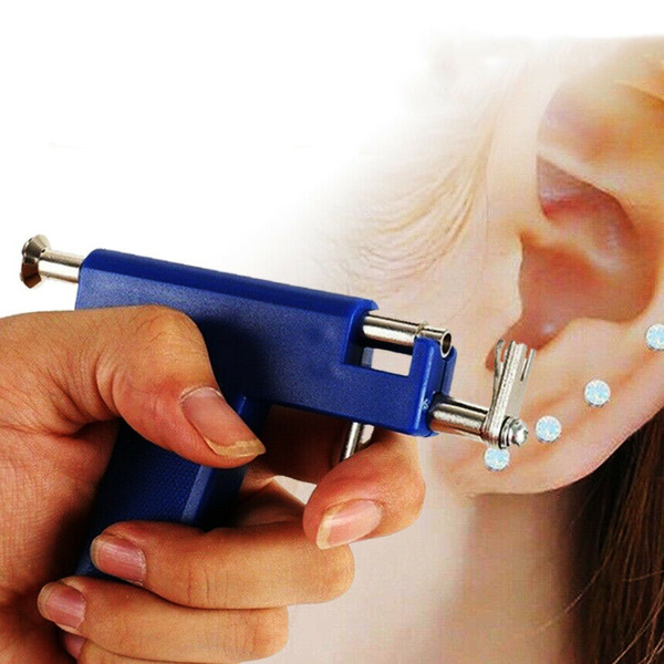 Reusable Body Piercing Gun Kit with Ear 98 Stud Tools Ear Nose Navel Belly Nose Lip Piercing Tool Disposable Sterile Gun Jewelry
