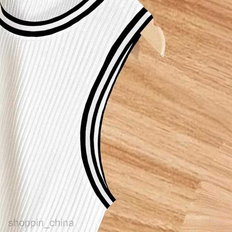 Men's T Shirts Summer Knitted Vertical Stripe Fitness Sports Slim Fit Tank Top Male Racerback Color Block Tank Top tees tops