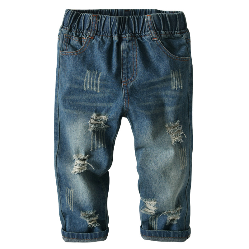 Summer Jeans For Kids Clothes Boys Denim Pants Children Clothing Boy Casual Ripped Jeans Baby Boy Clothes 2 3 4 5 6 7 Years Old
