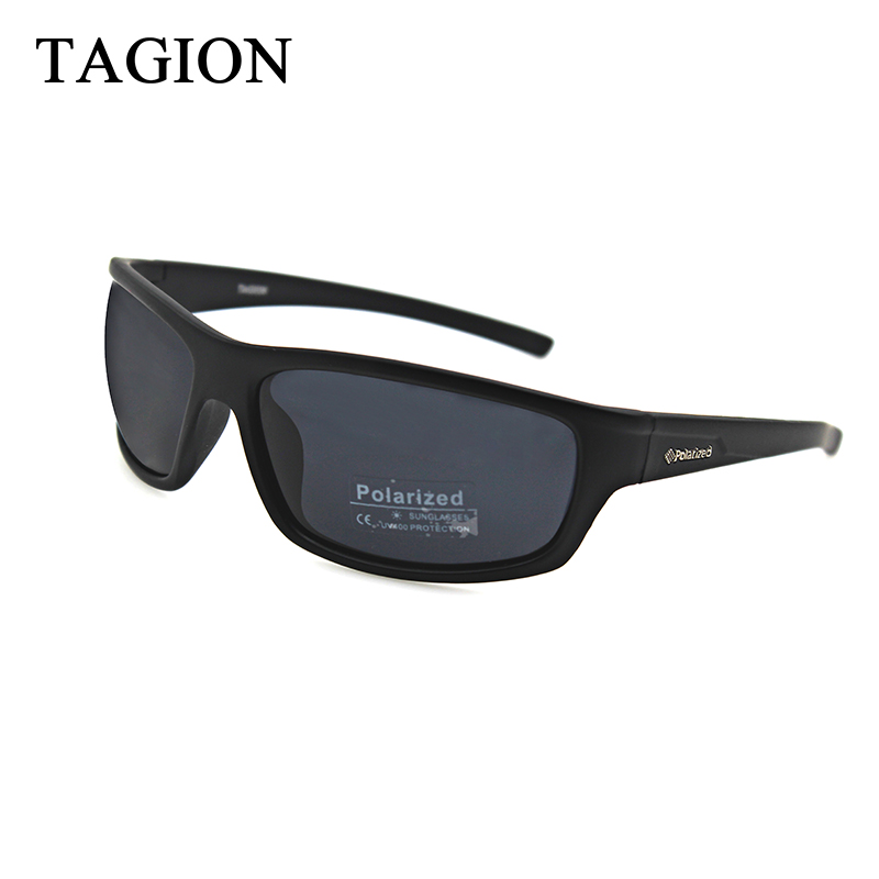 2024 TAGION Luxury Designer Brand Men's Sports Sunglasses Polarized UV400 Outdoor Eyewear Driving Lenses Black Glasses TG5104