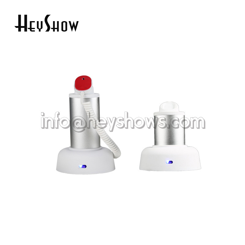 Mobile Cell Phone Security Stand, Burglar Alarm Display Holder, White System for Digital Retail Shop, Anti-Theft Show